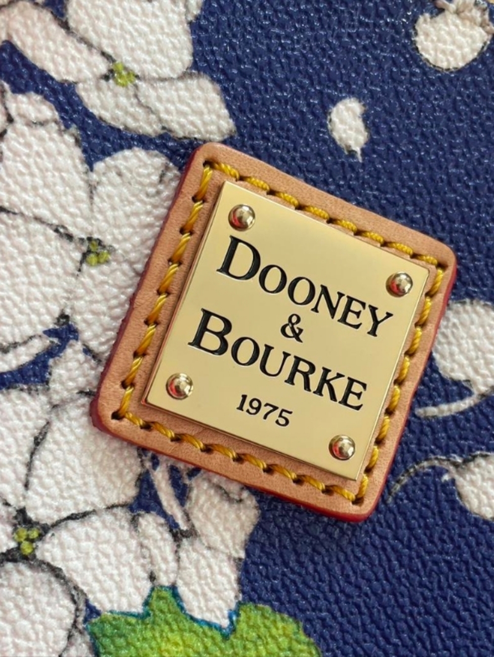 Dooney & Bourke Floral Logo Crossbody or Tote Accent - Blue & White